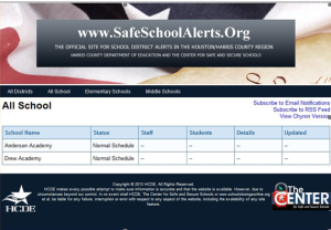 School Safety Alert
